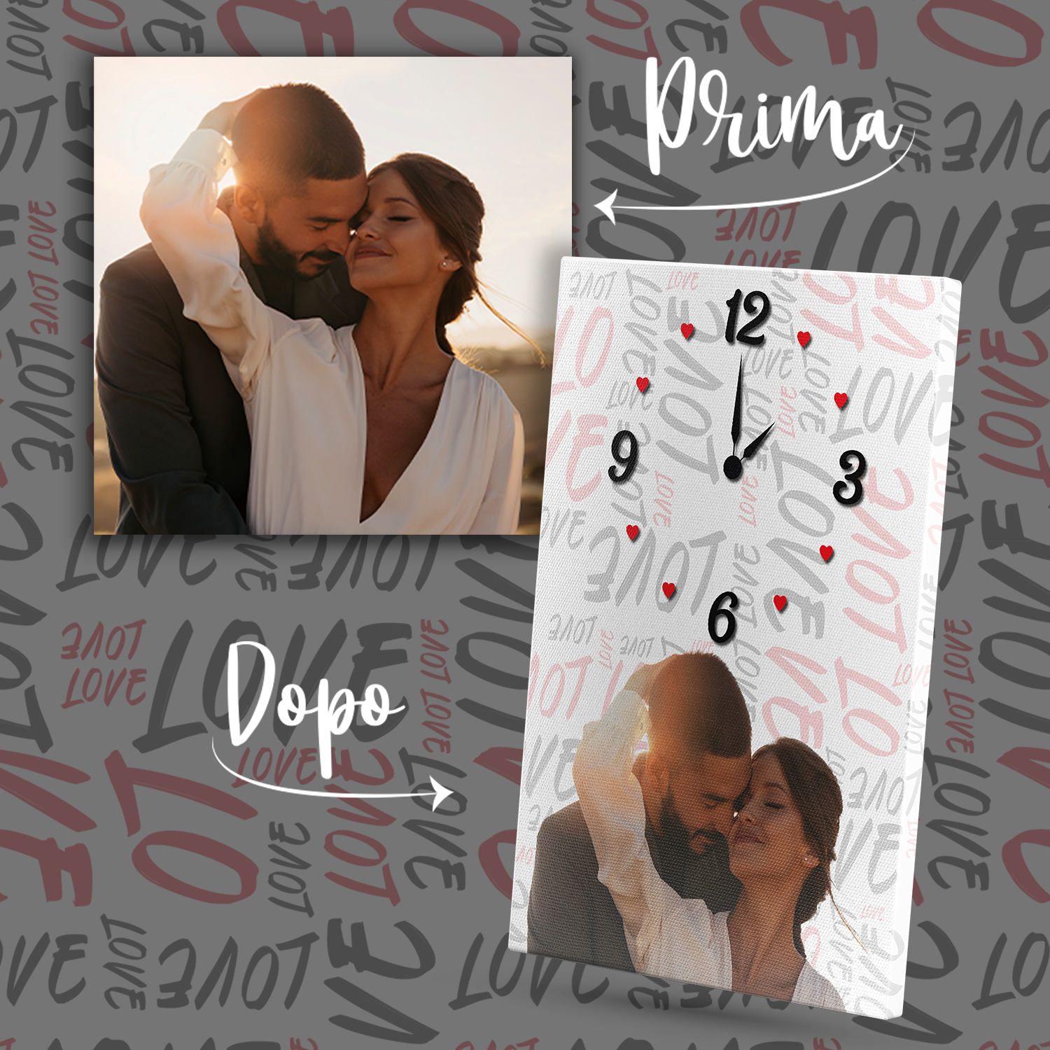 Tela Orologio con foto personalizzata - immagine 5