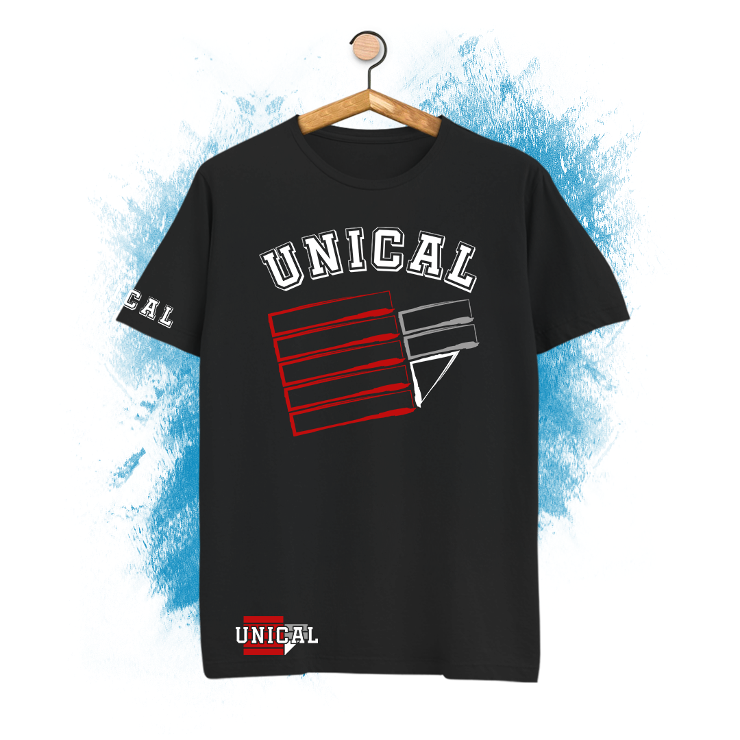 T-Shirt UniStore Unical modello College nera