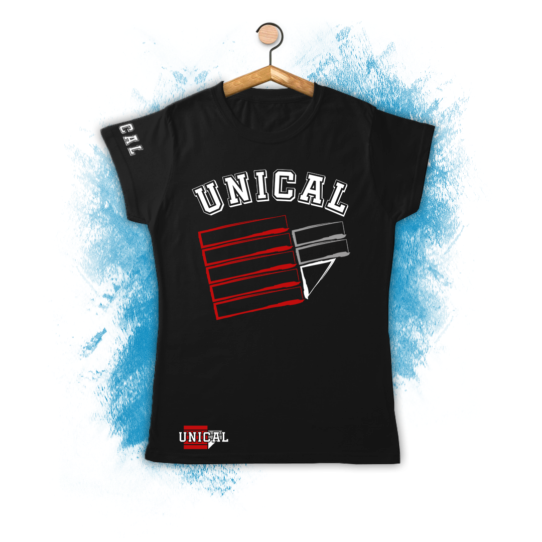 T-Shirt UniStore Unical modello College nera - immagine 2