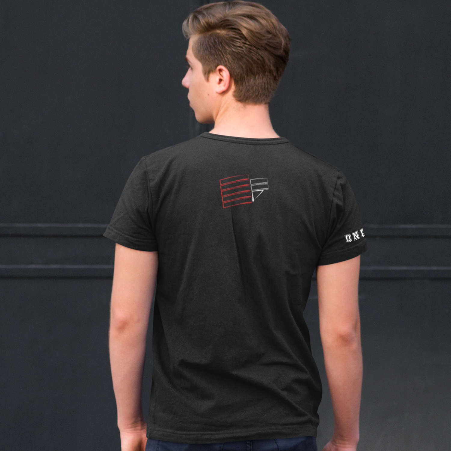 T-Shirt UniStore Unical modello College nera - immagine 7