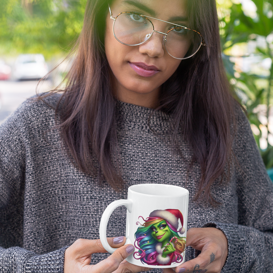 Tazza in ceramica Grinch Merry Christmas odio il Natale - immagine 5