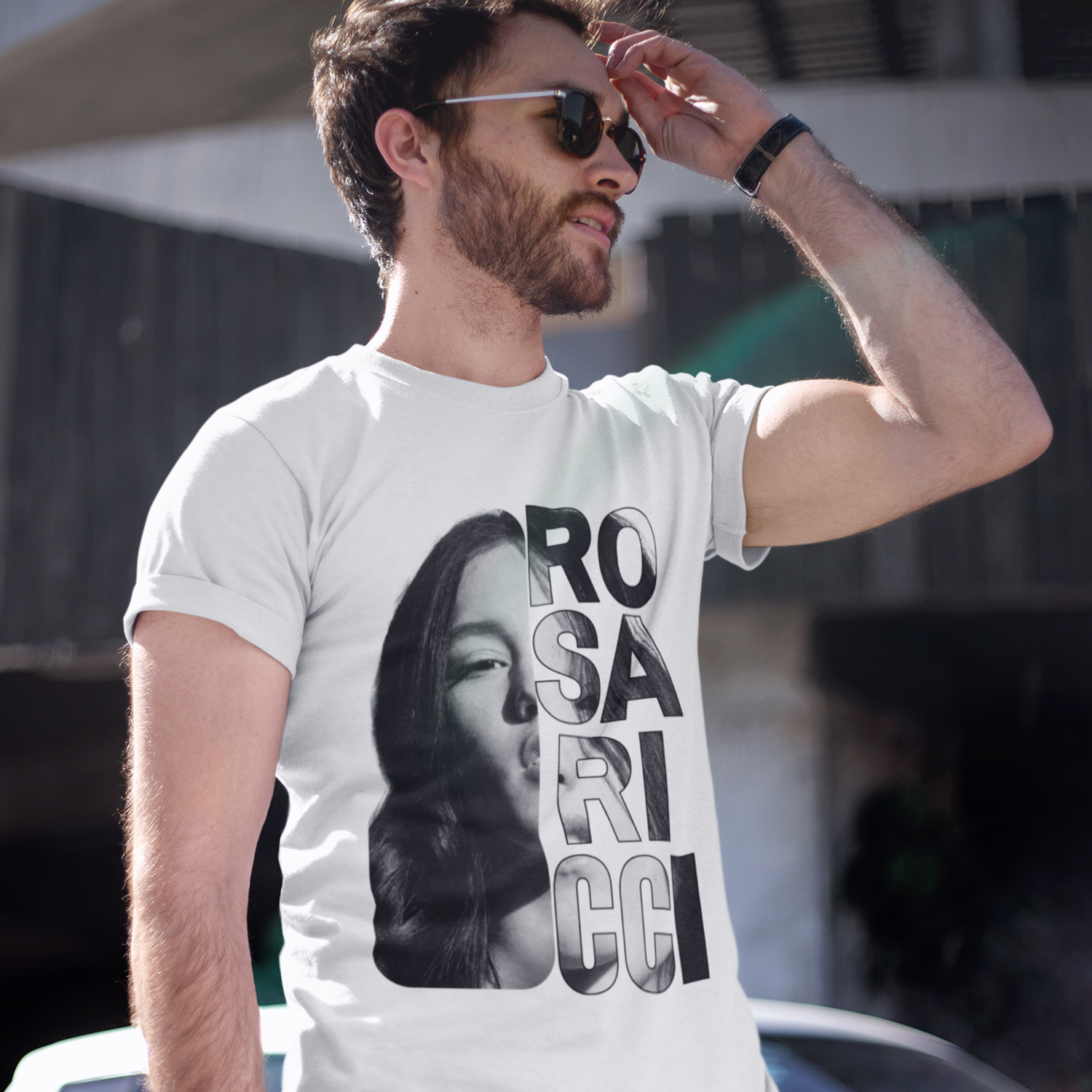 T-Shirt Mare Fuori 5 dedicata a Rosa Ricci - bianco e nero - immagine 3