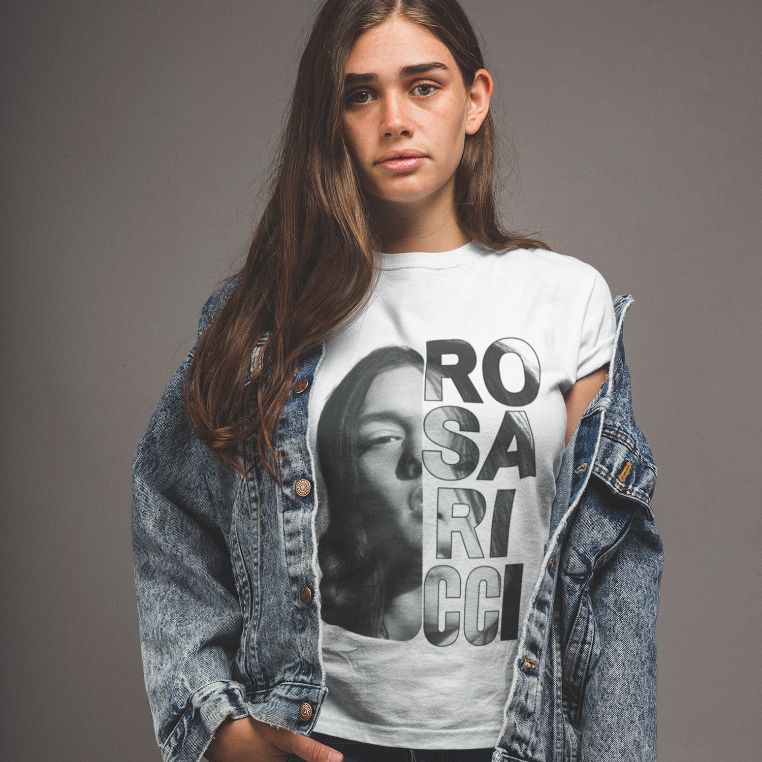 T-Shirt Mare Fuori 5 dedicata a Rosa Ricci - bianco e nero - immagine 2