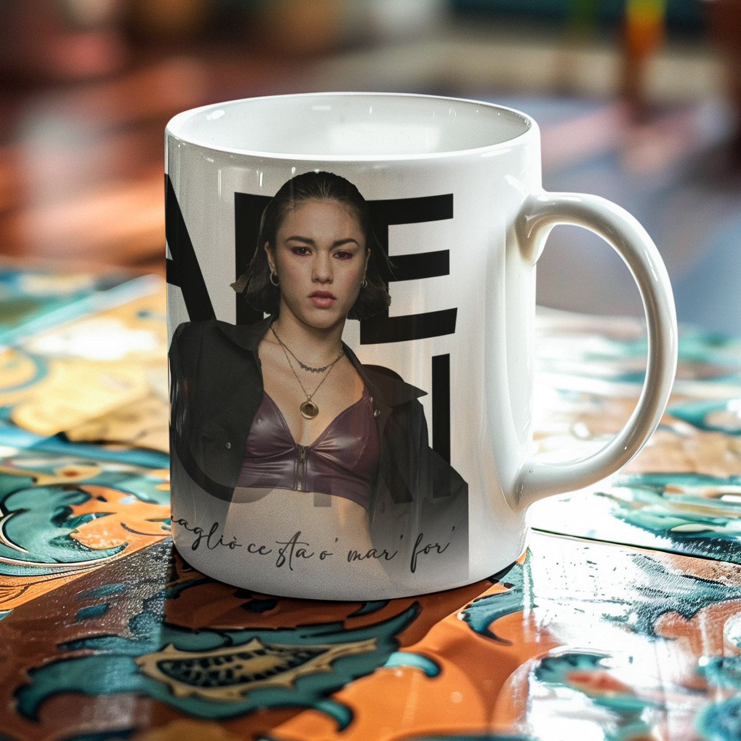 Tazza Mare Fuori 5 con tutti i personaggi - Rosa Ricci - immagine 2