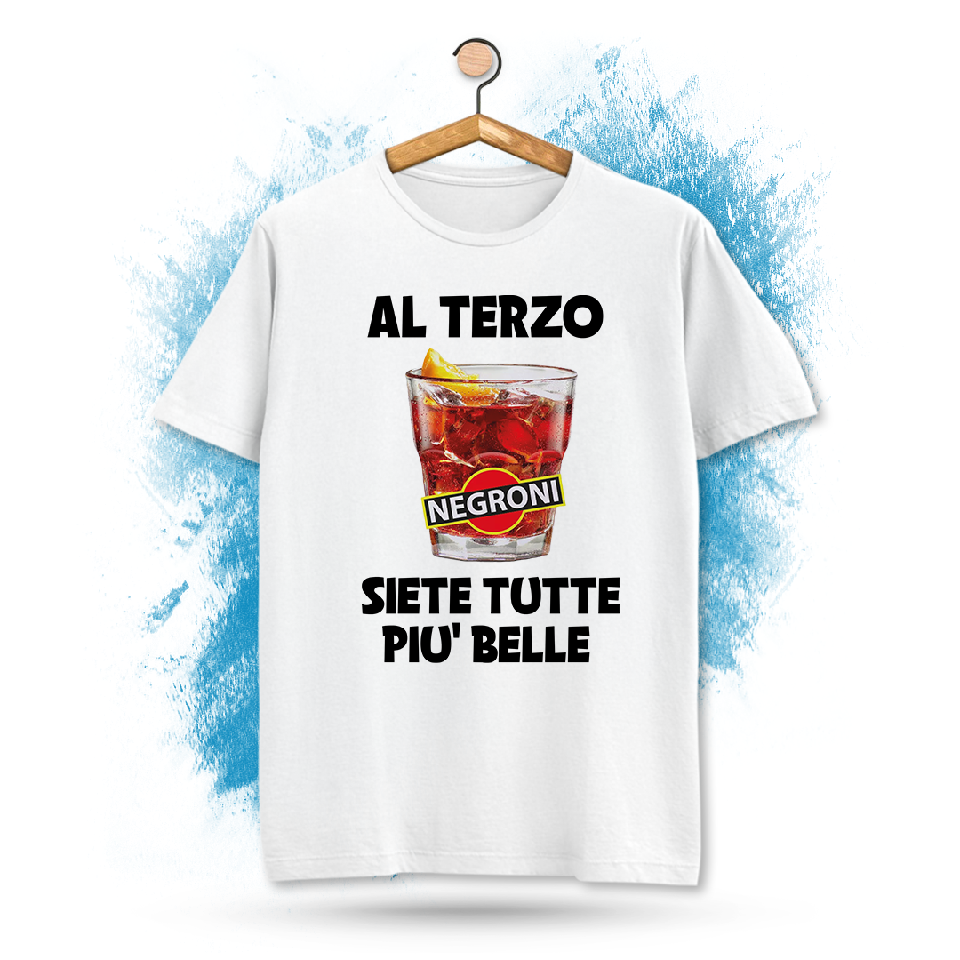 t-shirt ironica terzo negroni