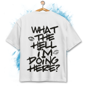 t-shirt oversize- kiss- grafica originale divertente