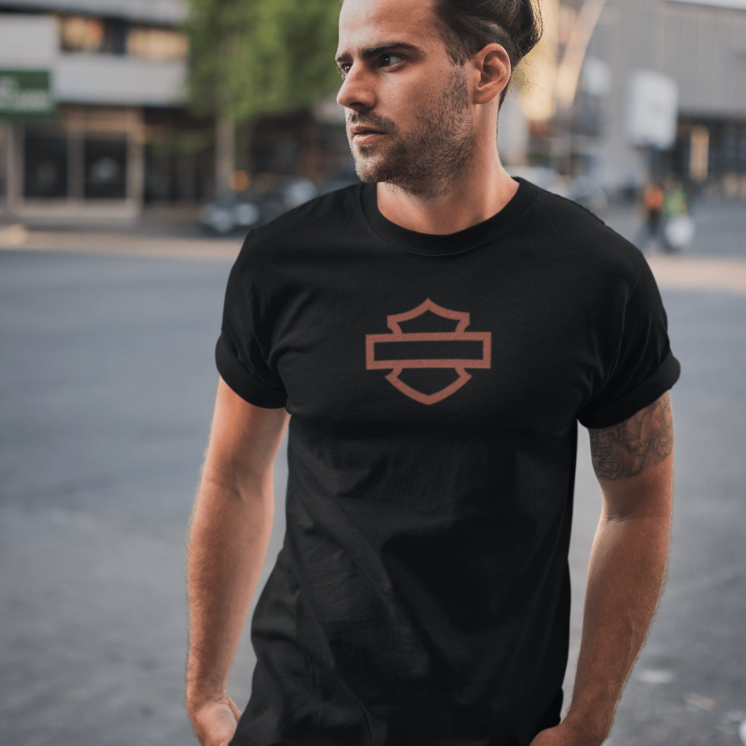 T-Shirt Vintage Harley Davidson teschio