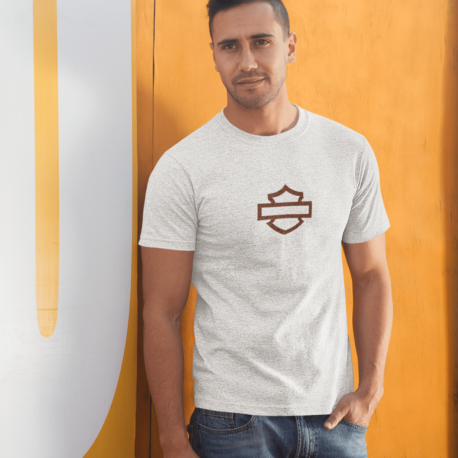 T-Shirt Vintage Harley Davidson teschio