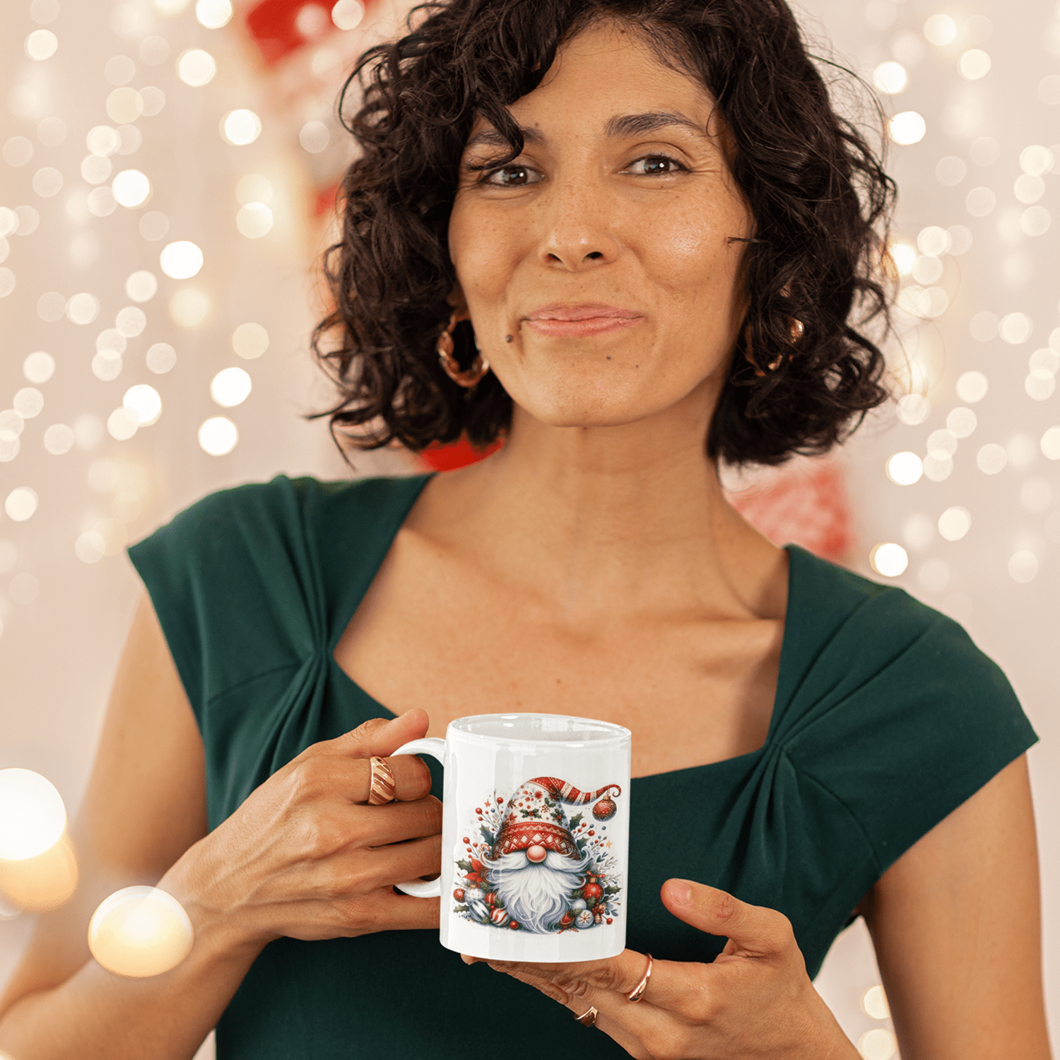 tazza personalizzata gnomo palline
