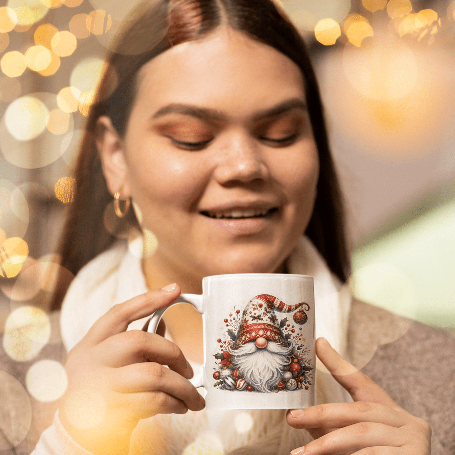 tazza personalizzata gnomo palline
