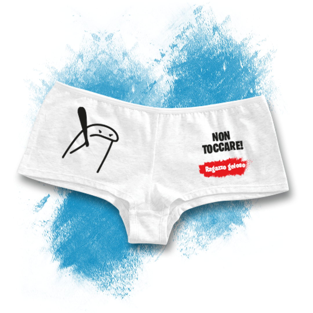 Boxer personalizzato per San Valentino per lei - Non toccare!