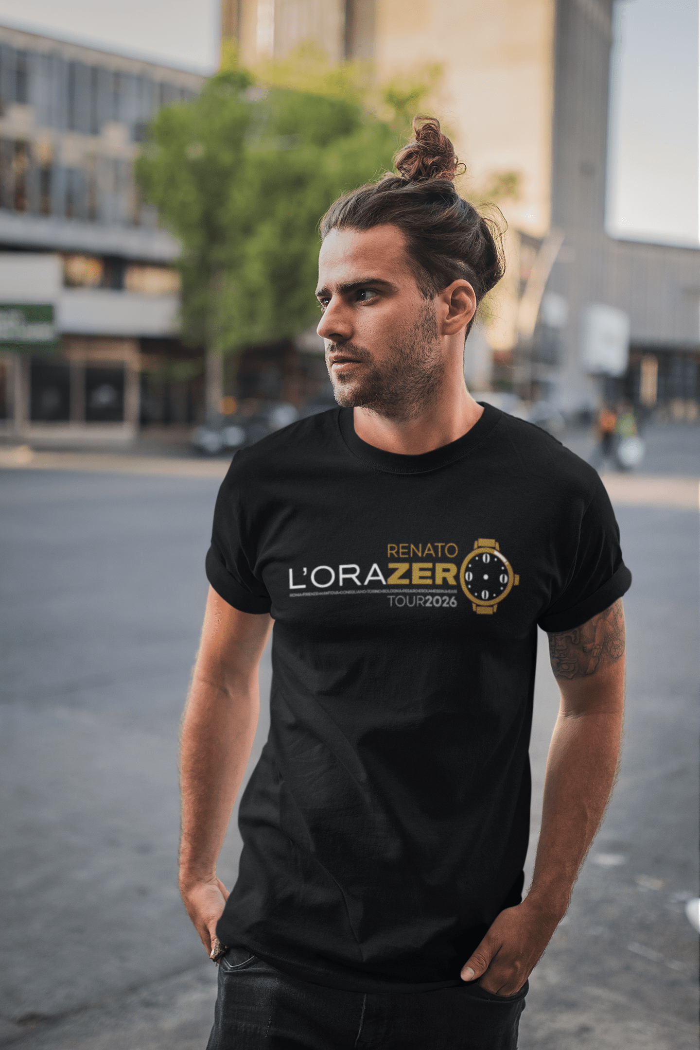 T-Shirt dedicata a Renato Zero e al suo tour L'OraZero con grafica - immagine 2