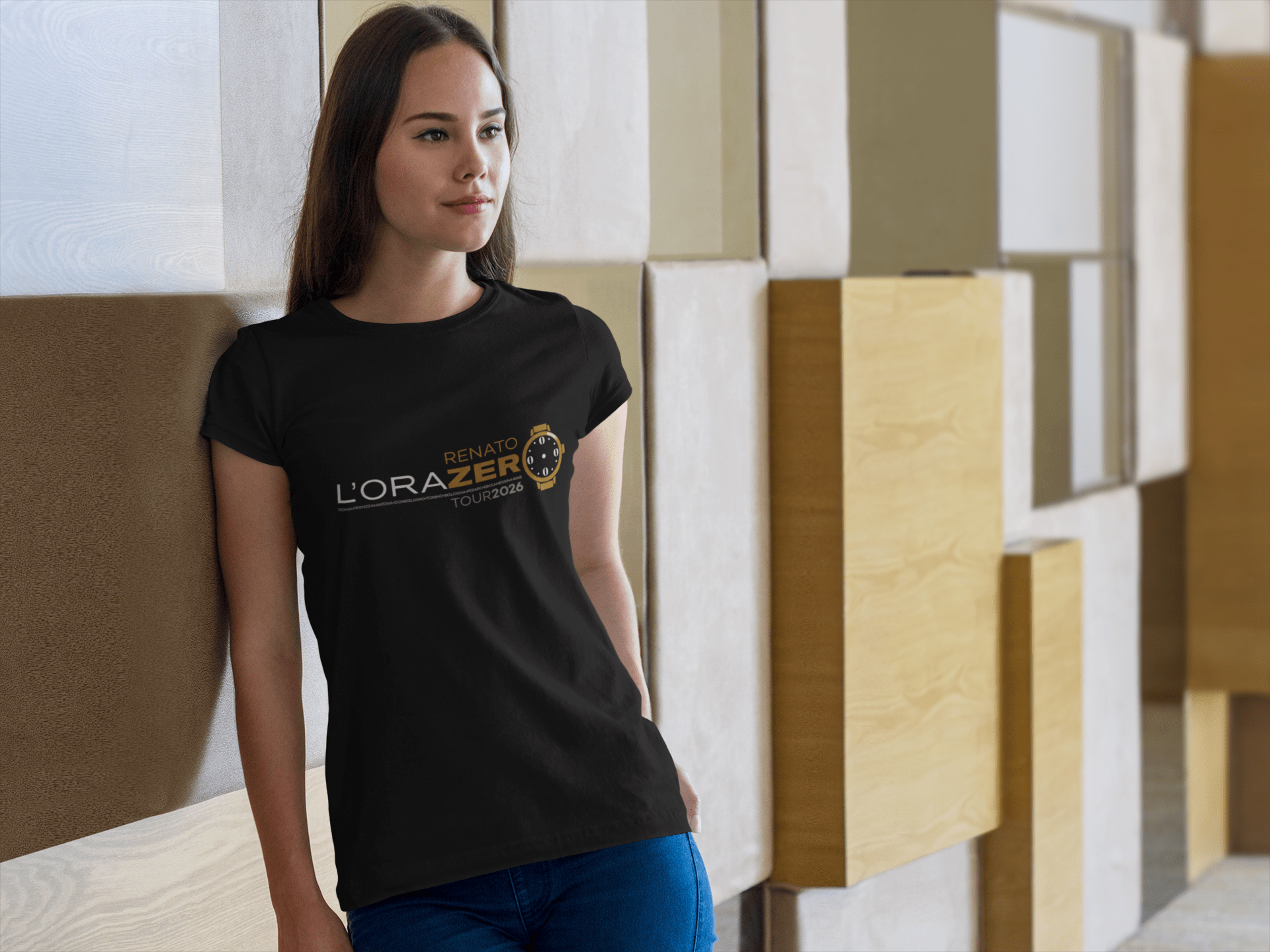 T-Shirt dedicata a Renato Zero e al suo tour L'OraZero con grafica - immagine 5