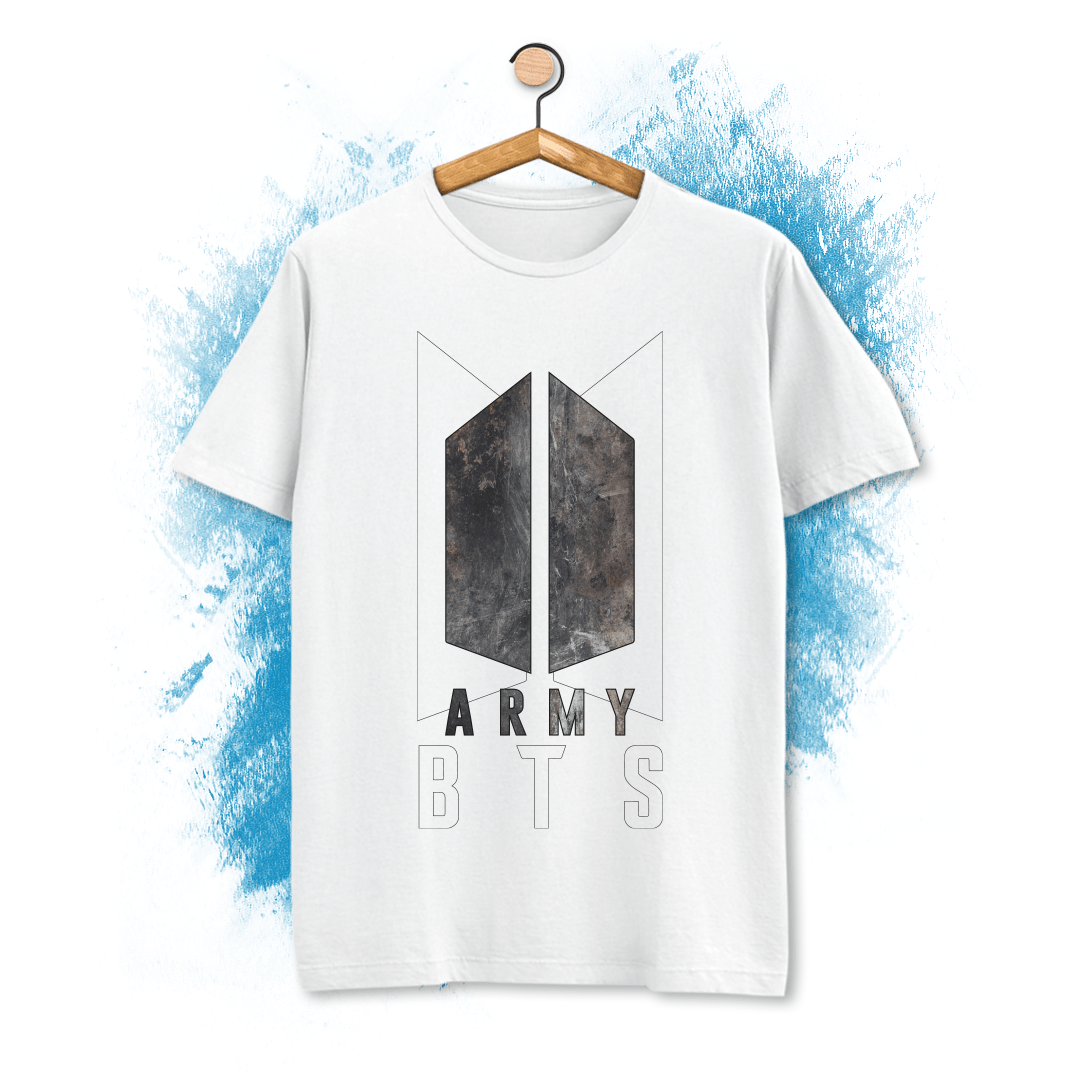 T-shirt BTS Army dedicata alla k-pop band coreana e ai suoi fans