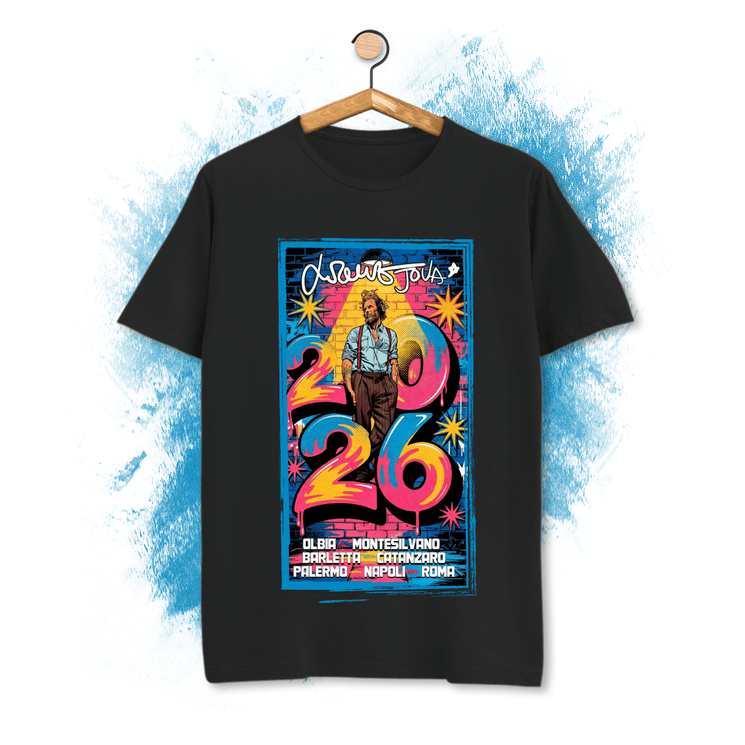 T-Shirt Jovanotti tour 2026 jova summer party cartone
