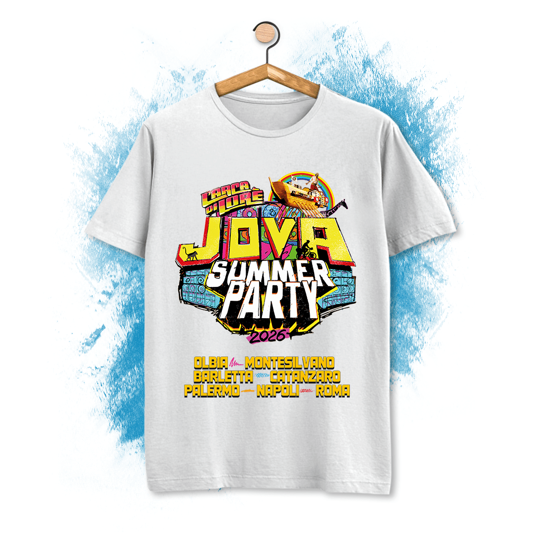 T-Shirt Jovanotti tour 2026 jova summer party