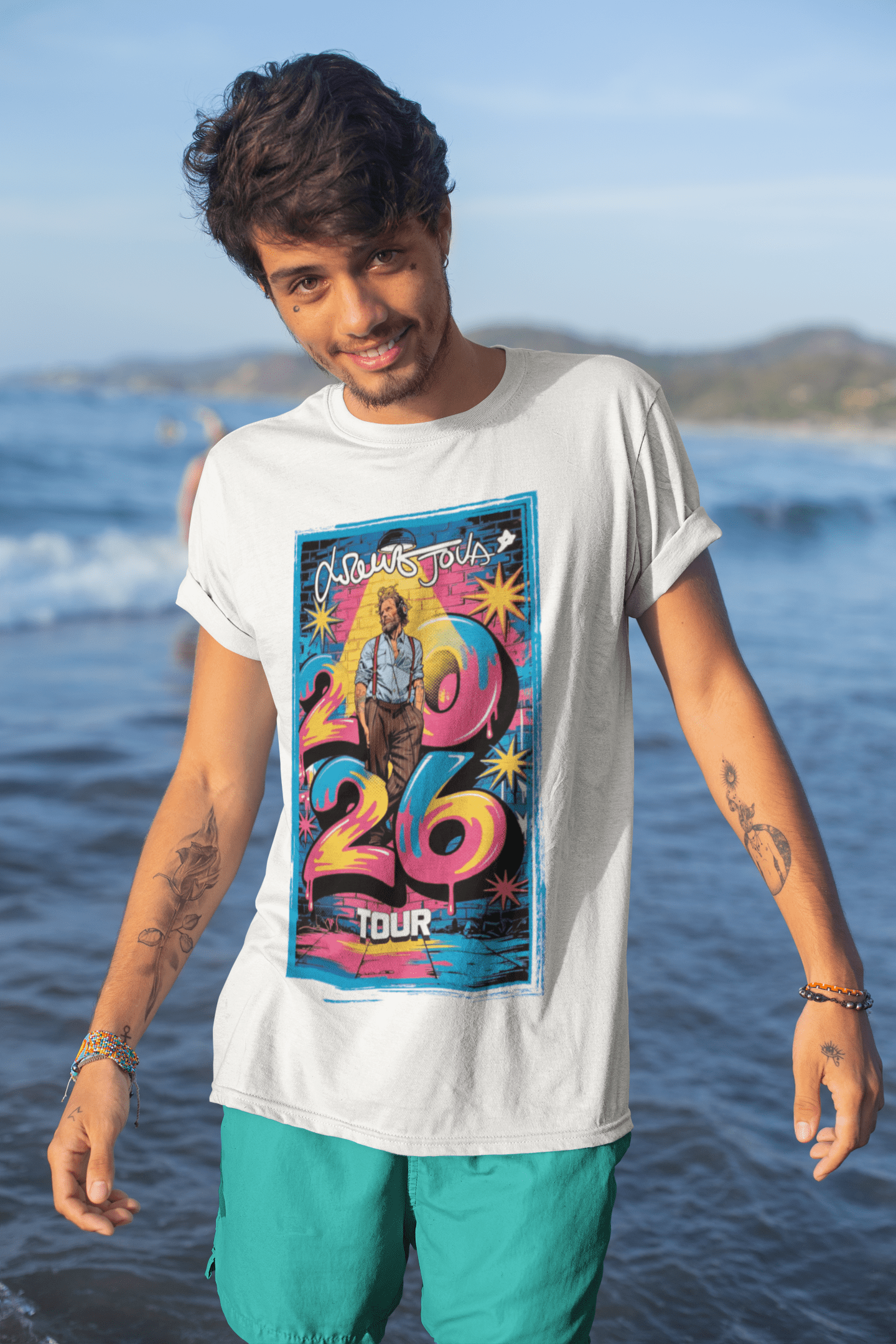 T-Shirt Jovanotti tour 2026 jova summer party cartone - immagine 6