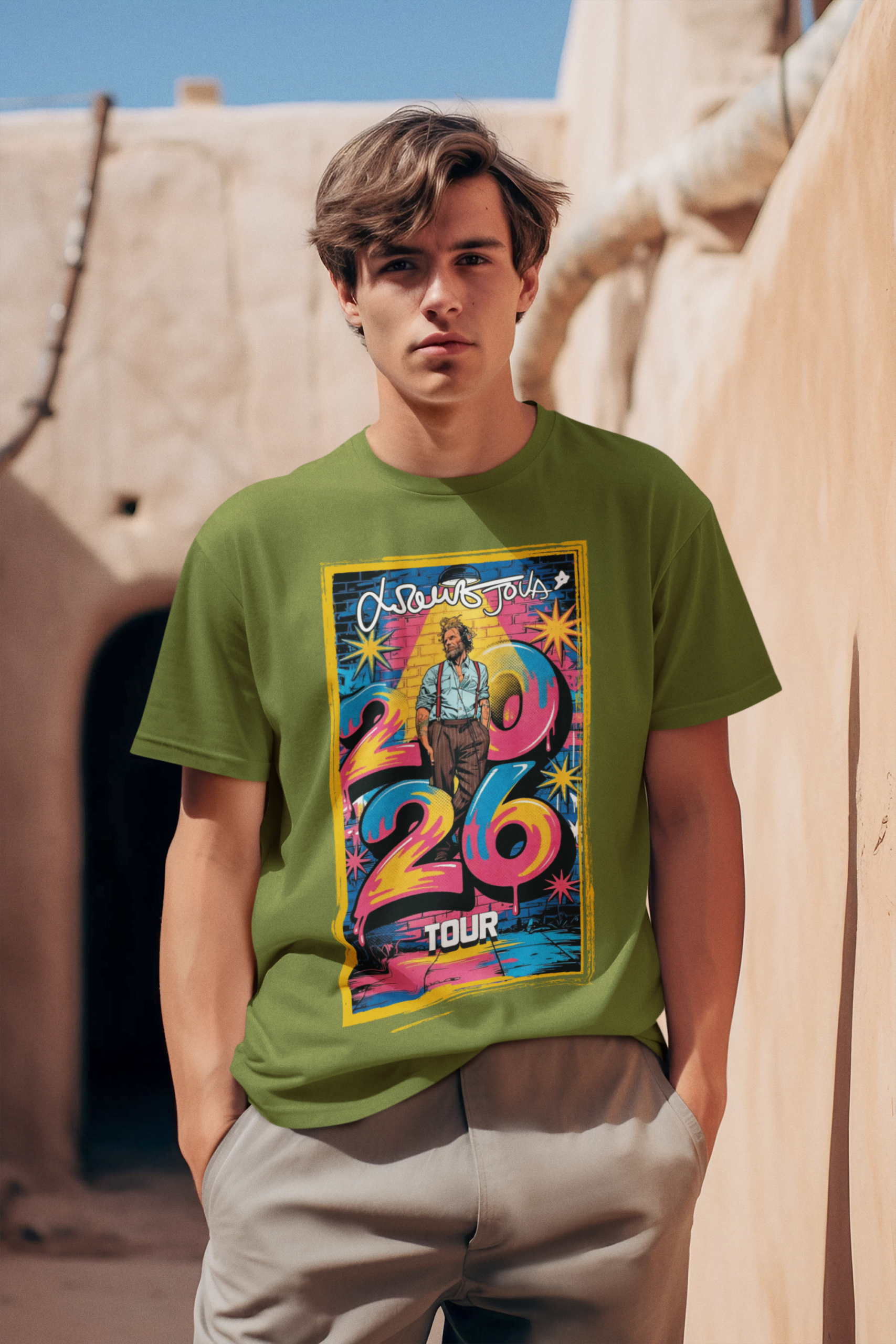 T-Shirt Jovanotti tour 2026 jova summer party cartone - immagine 4
