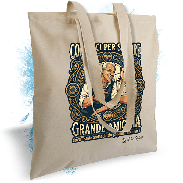 Borsa da Shopping Zio Pino Grande Amicizia By Pino Gigliotti - immagine 2