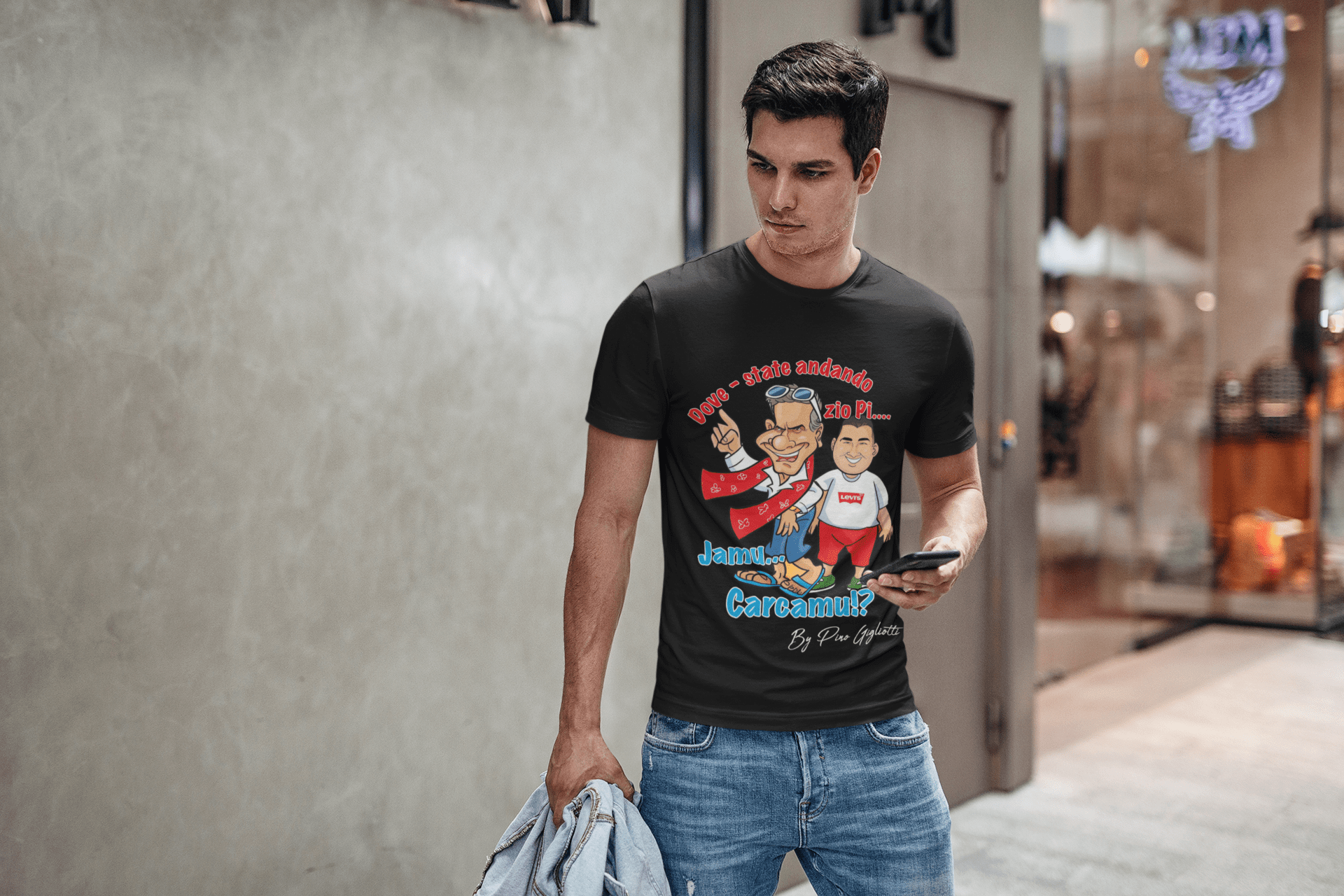 T-Shirt Zio Pino e Aldo by Pino Gigliotti - immagine 2
