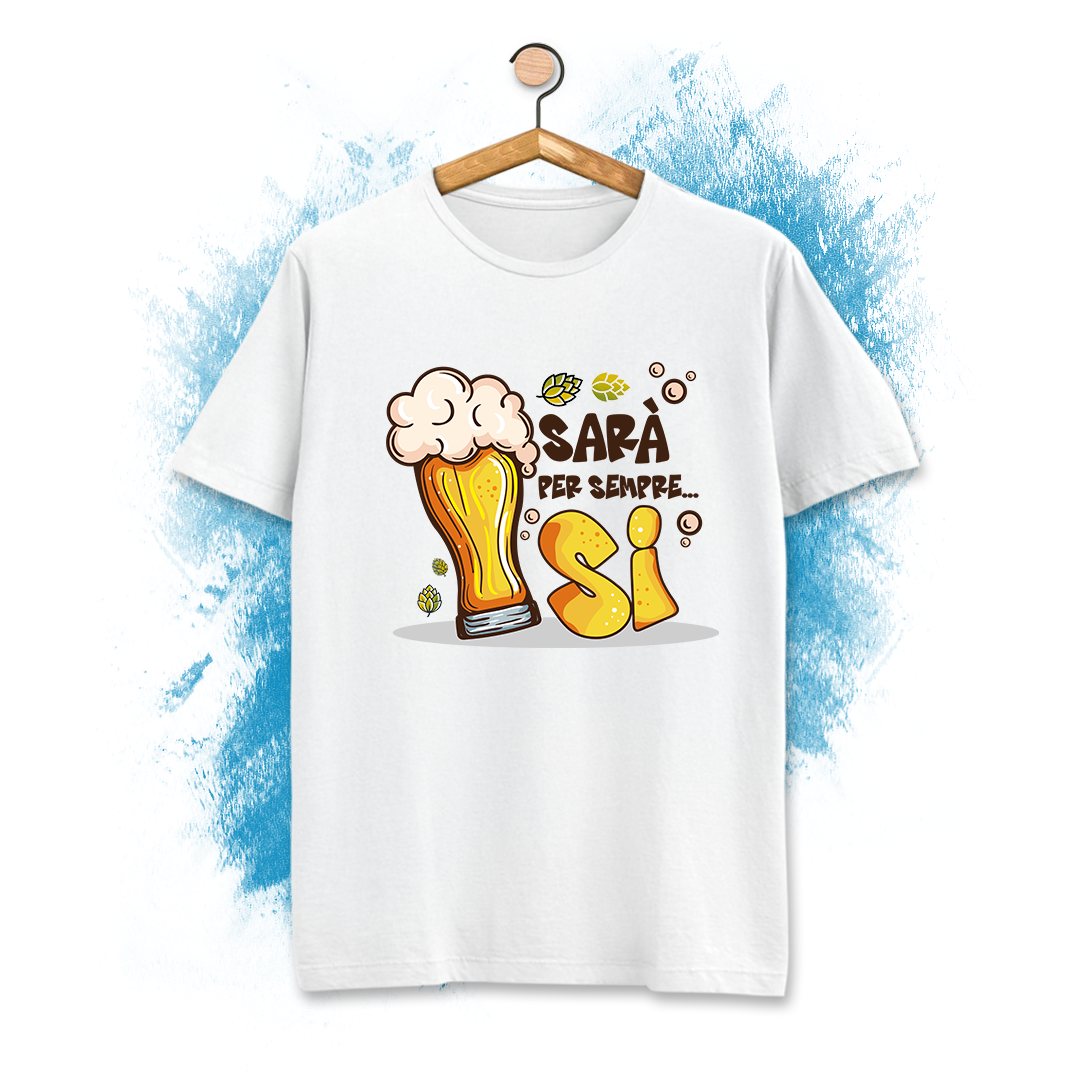 T-shirt addio al nubilato / celibato sarà per sempre si
