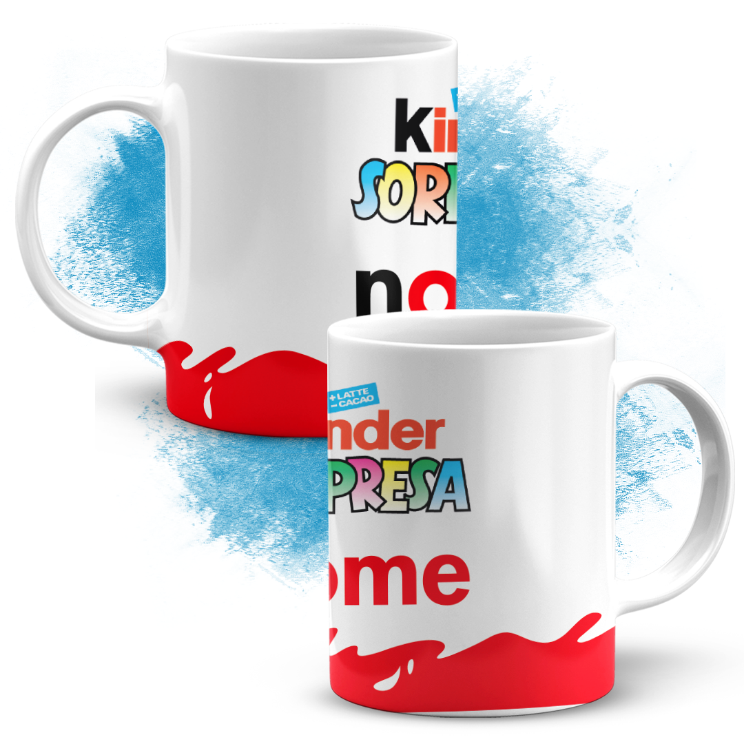 Tazza personalizzata con nome Kinder Sorpresa