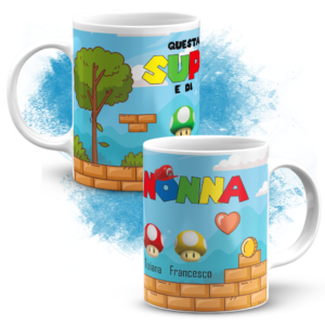 Tazza per la festa dei nonni ispirata a Supermario!